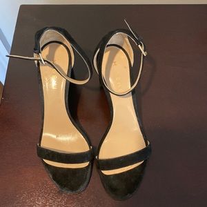 M. Gemi black suede sandals 37.5